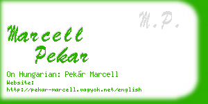 marcell pekar business card