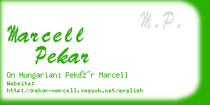 marcell pekar business card